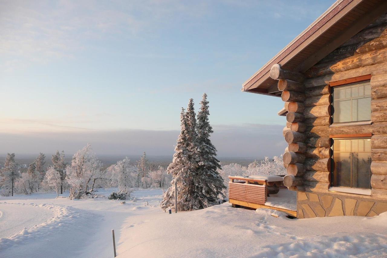 Sielikko Aurora Log Apartments Сариселка Екстериор снимка